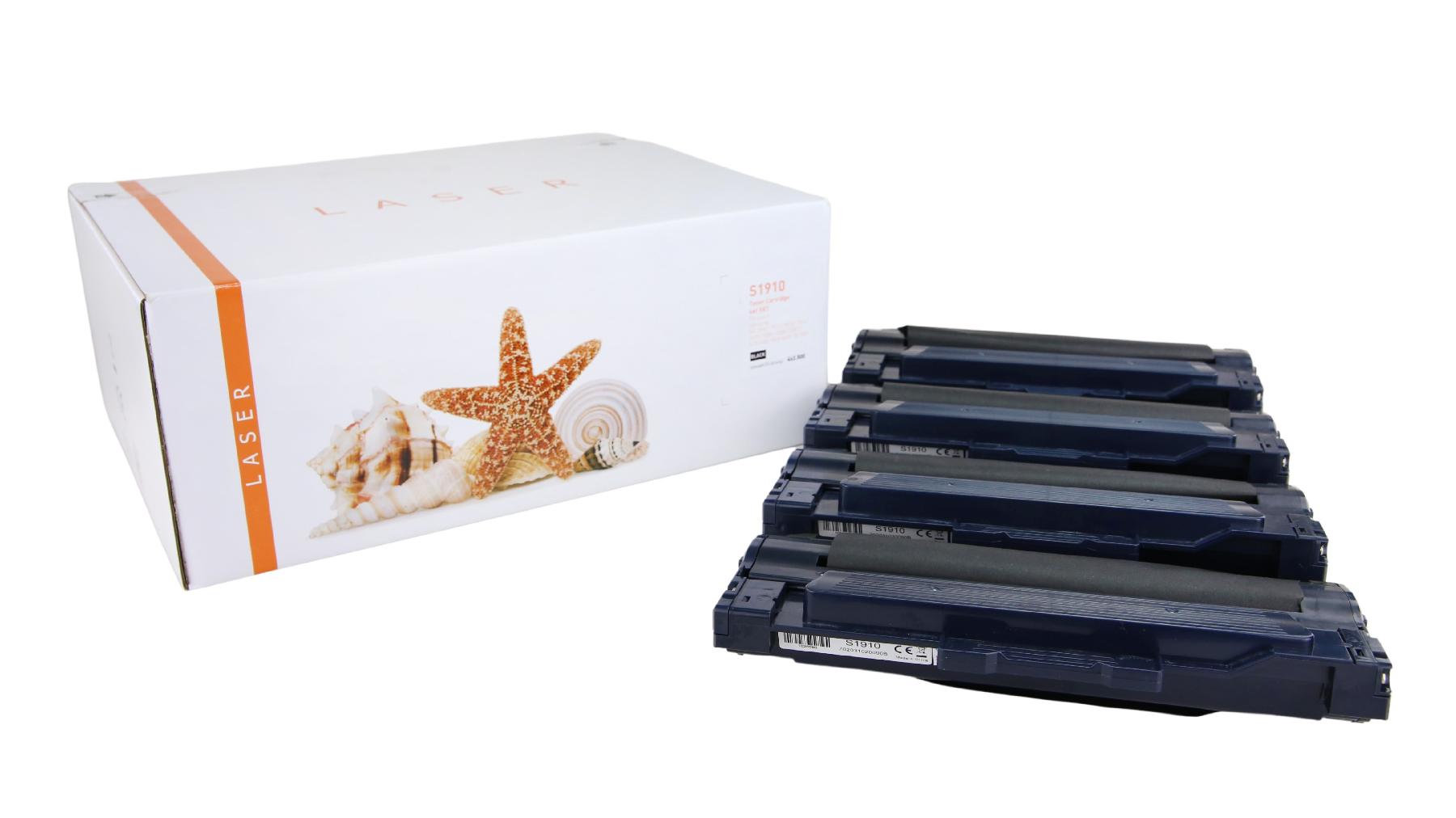 4er Set TONML1910 Alternativ Toner Black für Samsu / MLTD1052L / 4x2.500 Seiten