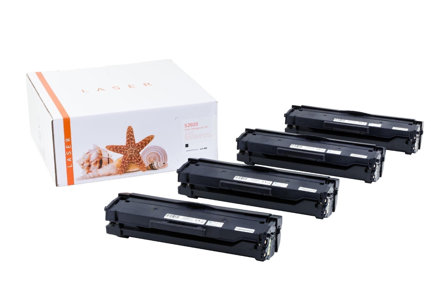 4er Set TONM2020 Alternativ Toner Black für Samsun / MLTD111S/ELS / 4x1.000 Seiten