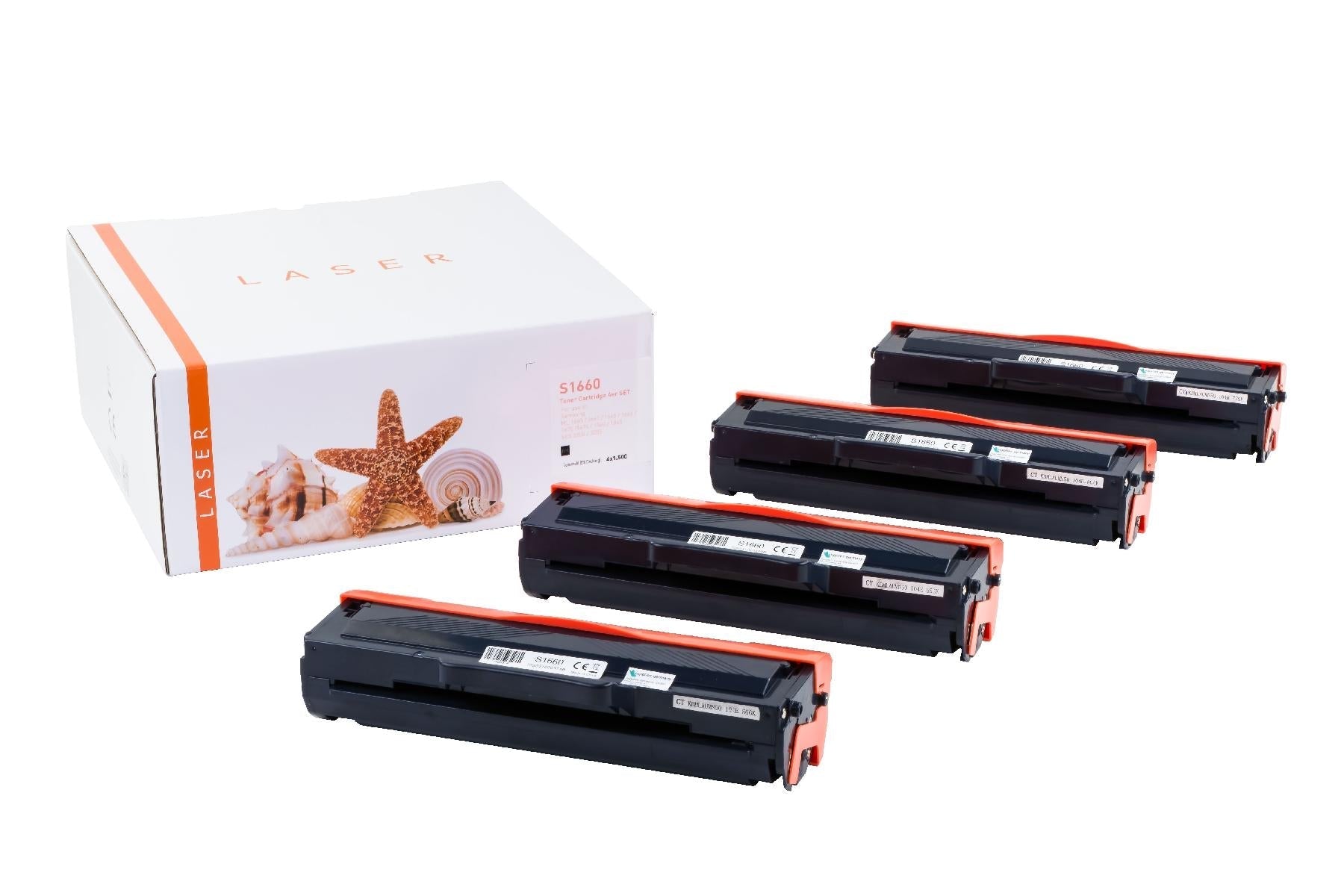 4er Set TONML1660 Alternativ Toner Black für Samsu / MLTD1042S / 4x1.500 Seiten