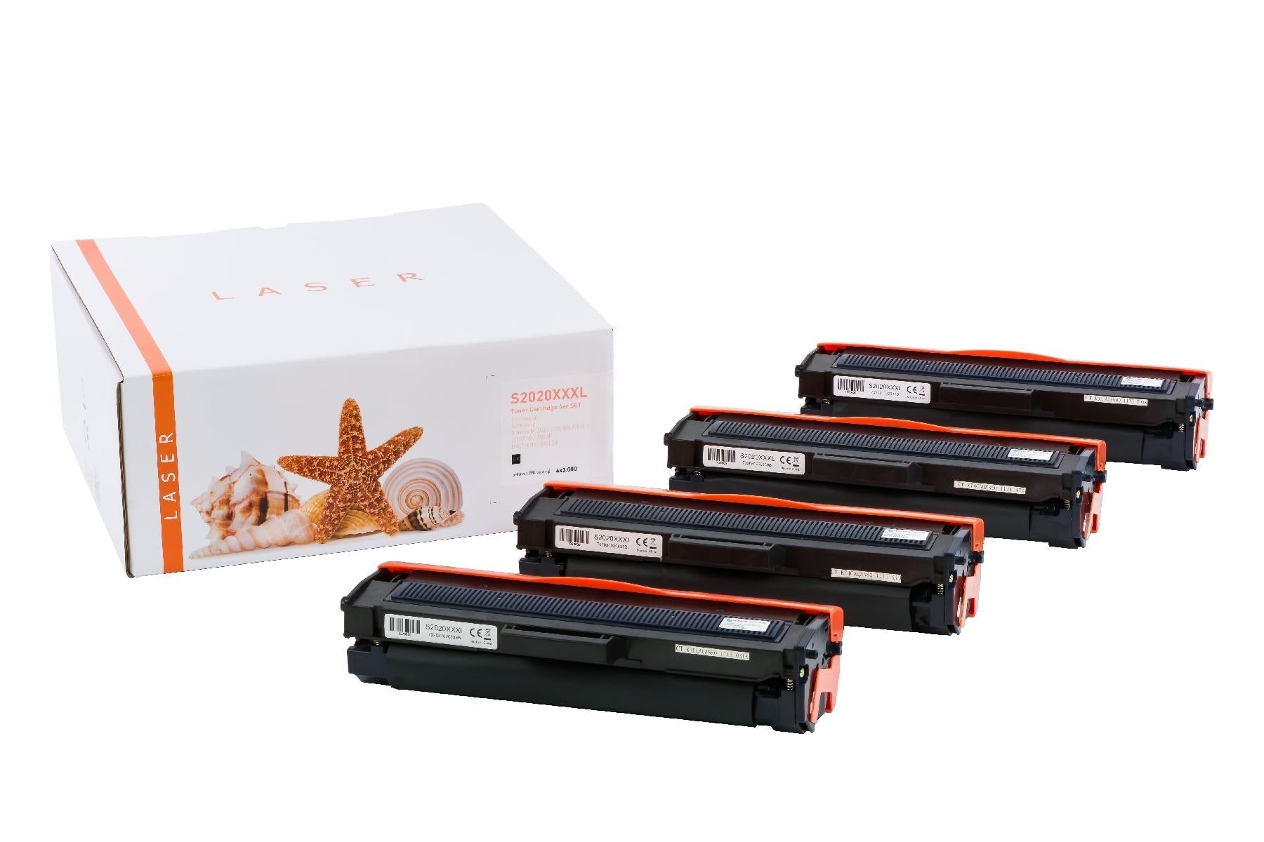 4er Set TONM2020XXXL Alternativ Toner Black für Samsung / MLTD111L/ELS / 4x3.000 Seiten