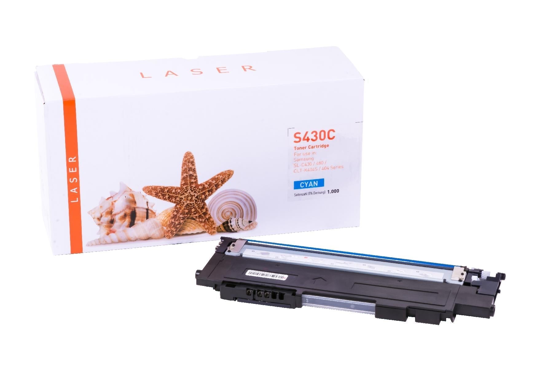 TONSLC430C Alternativ Toner Cyan für Samsung  / CLTC 404 S/ELS / 1.000 Seiten
