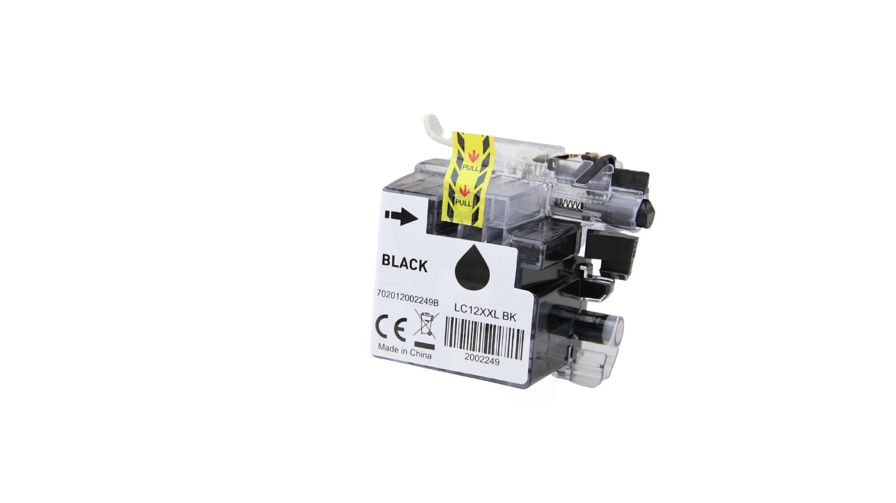 BULK LC12XXLBK Alternativ Tinte Black für Brother / LC12EBK / 2.400 Seiten
