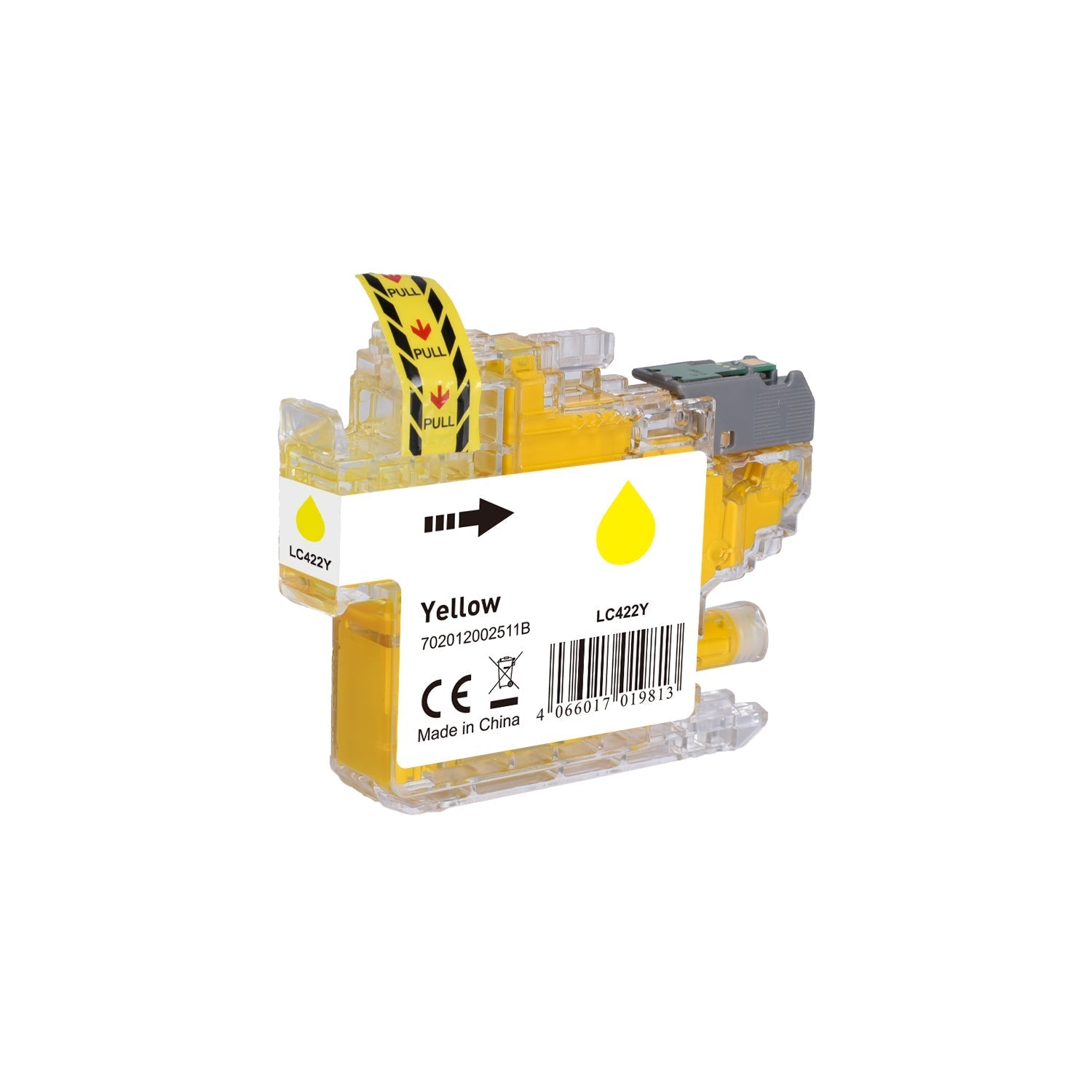BULK LC422Y Alternativ (Pigment) Tinte Gelb für Brother / LC422Y / 10ml