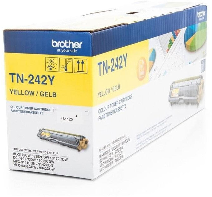 Brother TN242Y / Gelb / Original Toner / TN-242Y / 1400 S. Tonerkartusche TN 242 - 0